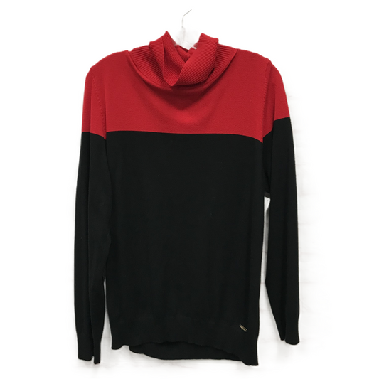 Black Top Long Sleeve By Calvin Klein, Size: Xl