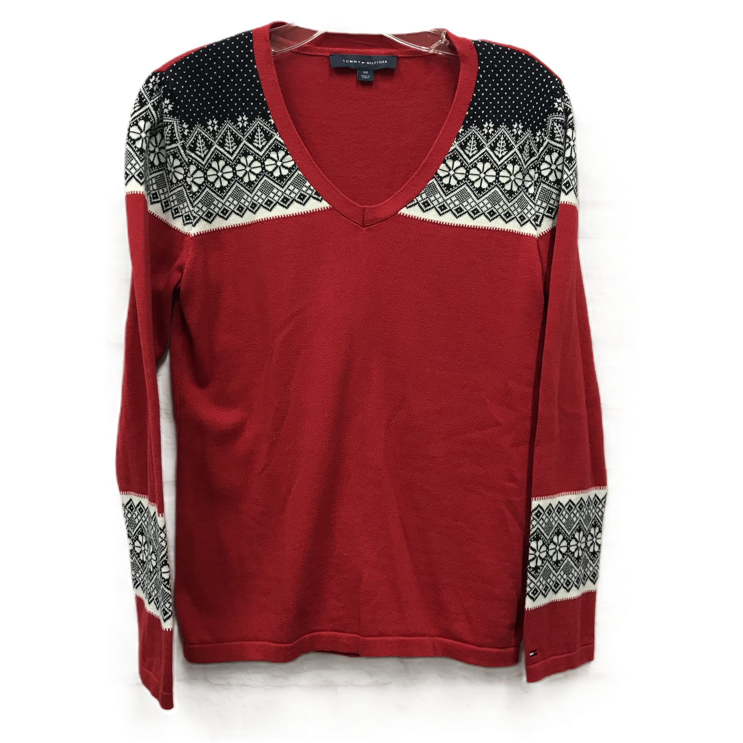 Sweater By Tommy Hilfiger In Red, Size: S