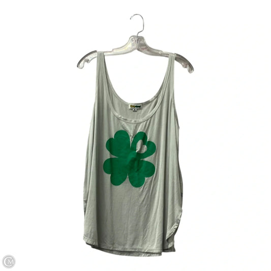 Top Short Sleeve Basic By Tipsyleves In Grey, Size: L