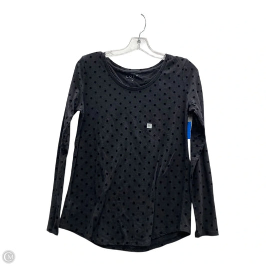 Top Long Sleeve By Loft In Black, Size: M