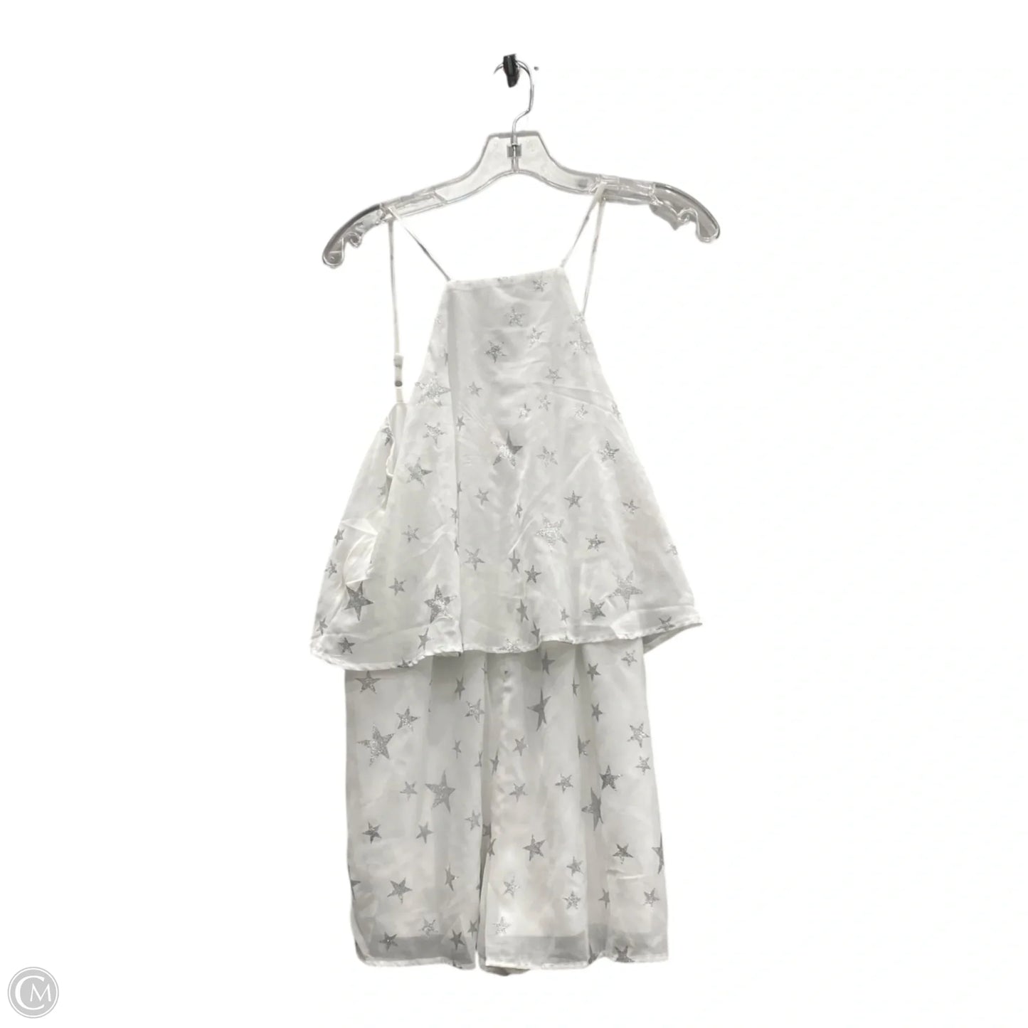 Romper By Pink Lily In White, Size: L