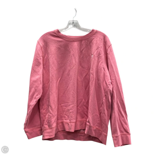 Sweatshirt Crewneck By Spartina In Pink, Size: L