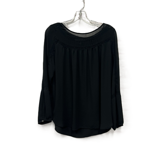 Top Long Sleeve By Loft In Black, Size: S