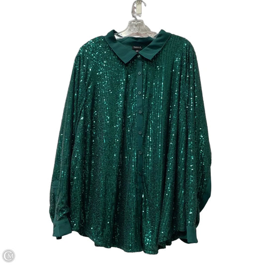 Top Long Sleeve By Torrid In Green, Size: 4x