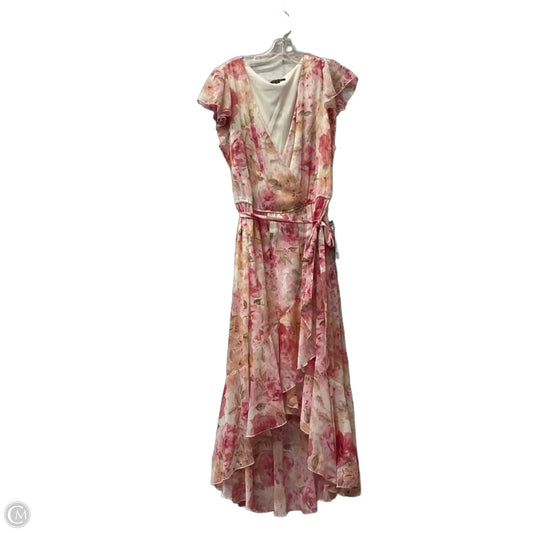 Dress Casual Midi By City Studio In Pink, Size: 1x