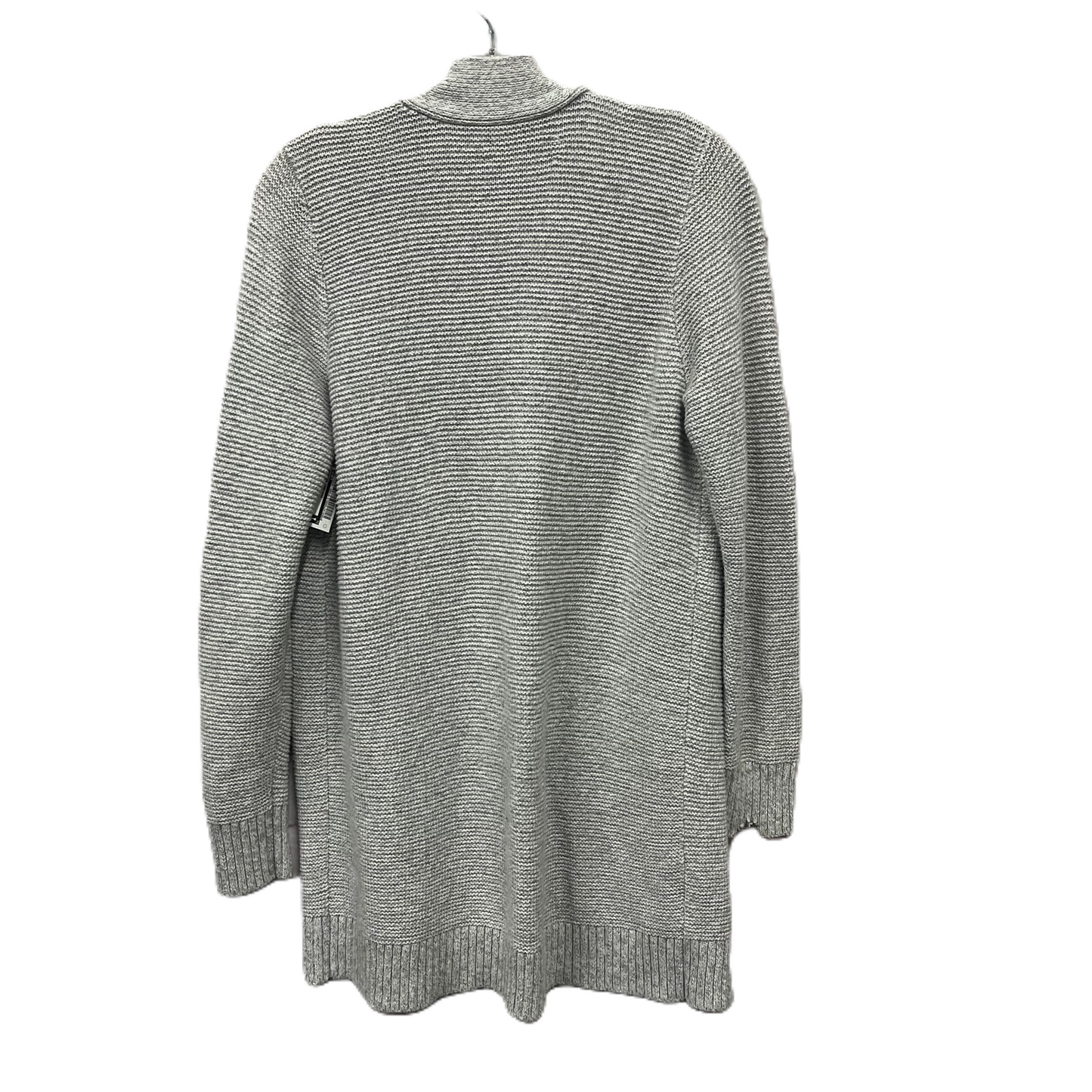 Sweater Cardigan By Loft In Grey, Size: M