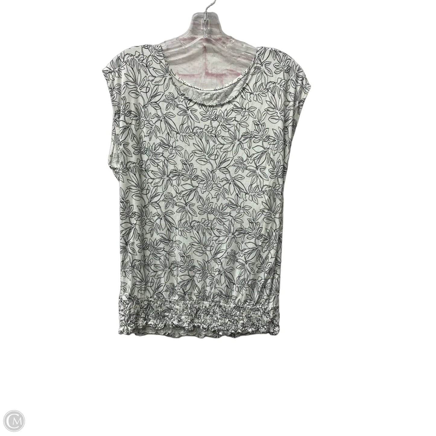 Top Short Sleeve By Loft In White, Size: M