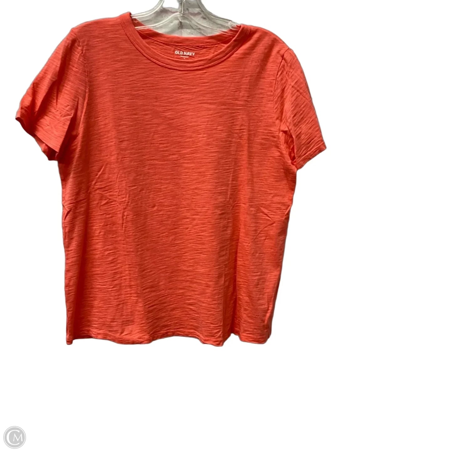 Top Short Sleeve Basic By Old Navy In Coral, Size: M