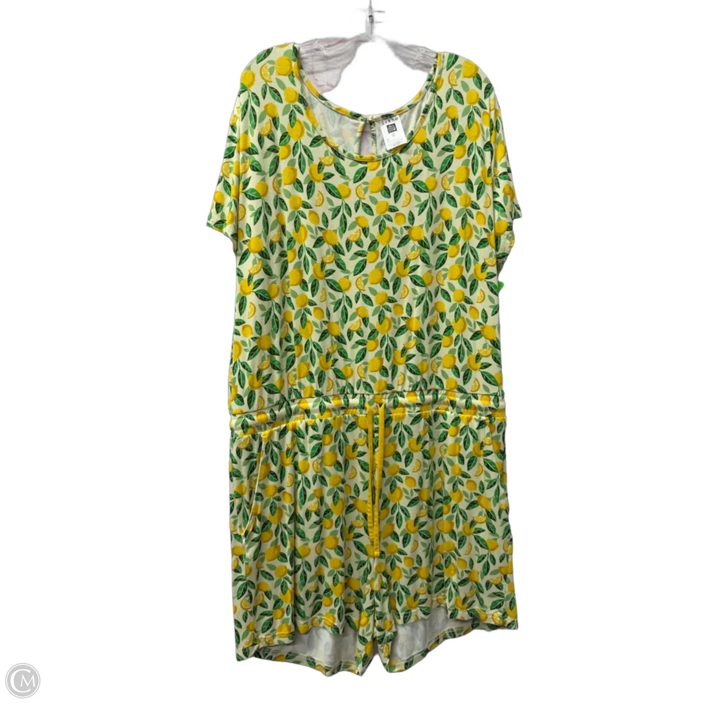Romper By Cme In Yellow, Size: Xl