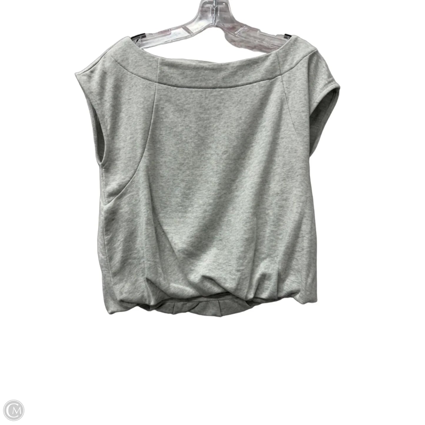Top Short Sleeve By Loft In Grey, Size: S