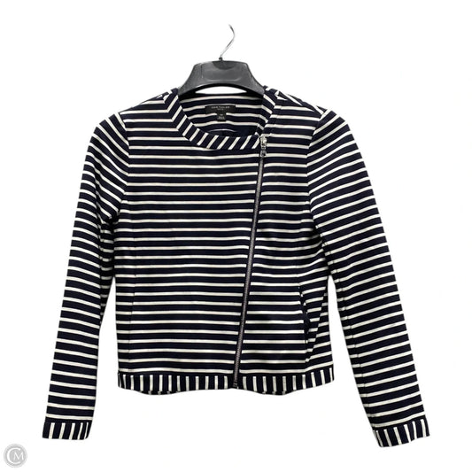 Jacket Other By Ann Taylor In Blue & White, Size: Xsp