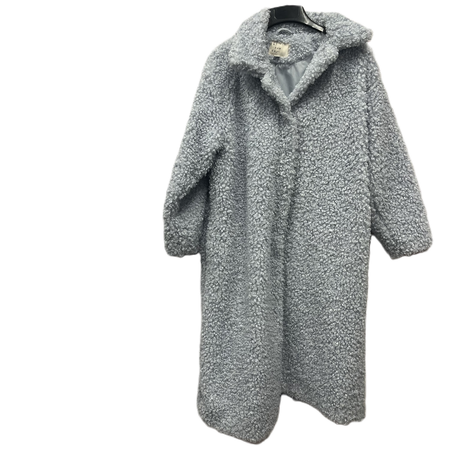 Coat Faux Fur & Sherpa By A New Day In Blue, Size: M