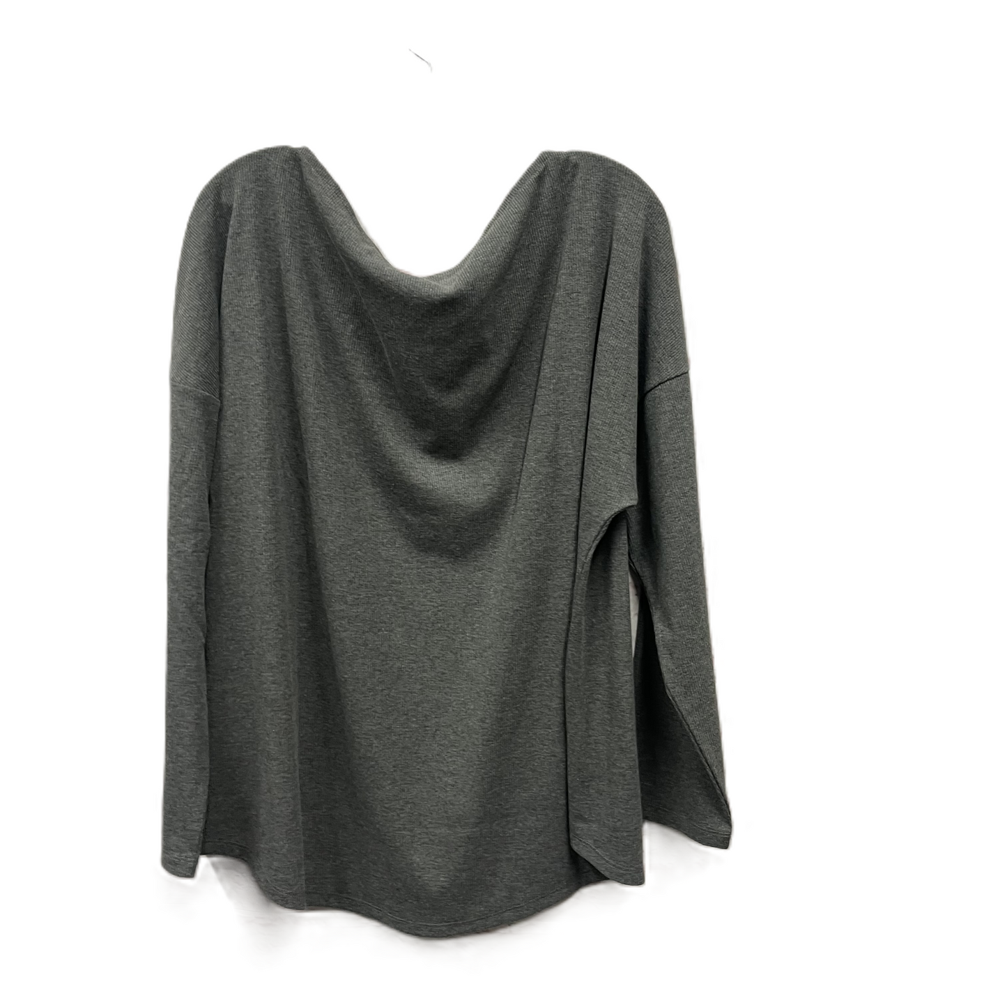 Top Long Sleeve By Caslon In Grey, Size: 3x