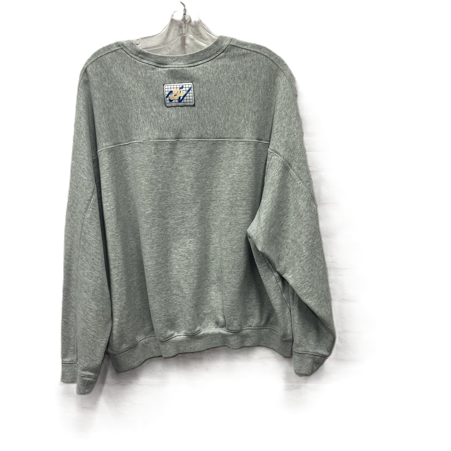 Athletic Sweatshirt Crewneck By Nike Apparel In Grey, Size: Xl