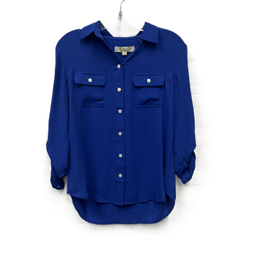 Top Long Sleeve By Loft In Blue, Size: Xs