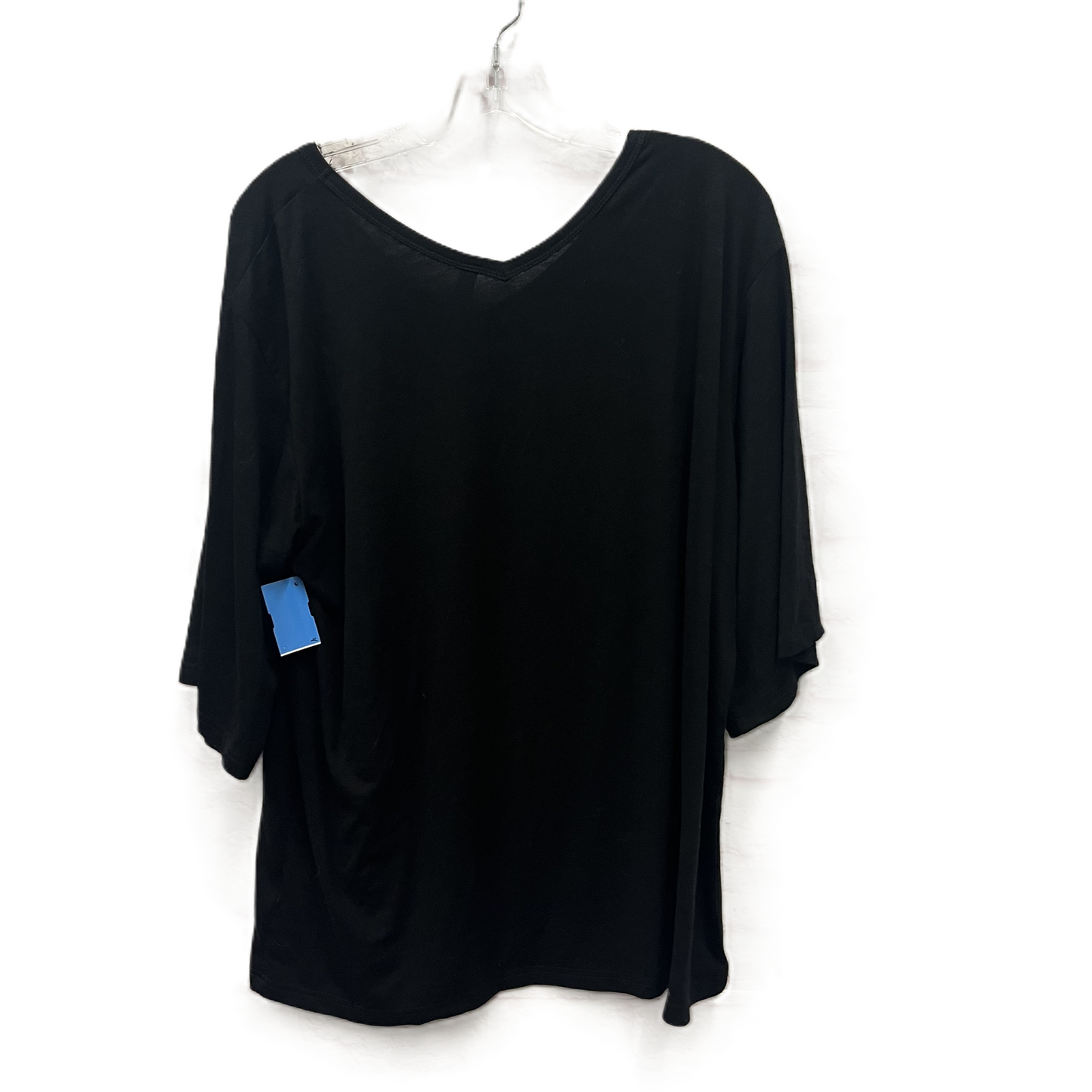 Top 3/4 Sleeve By Sueani In Black, Size: 2x