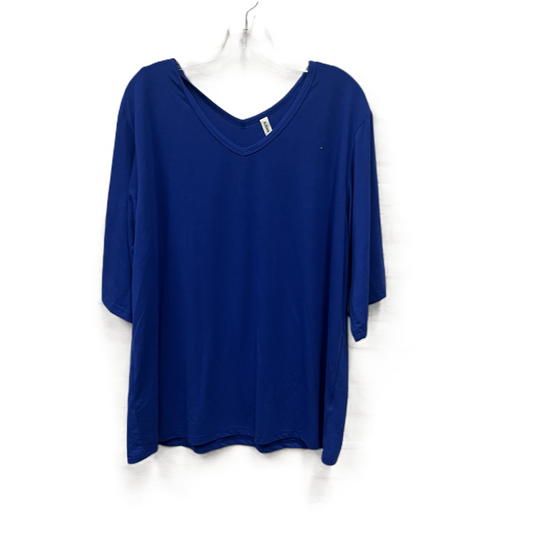 Top 3/4 Sleeve By Sueani In Blue, Size: 2x