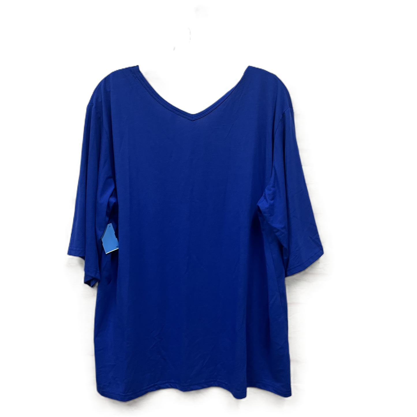 Top 3/4 Sleeve By Sueani In Blue, Size: 2x