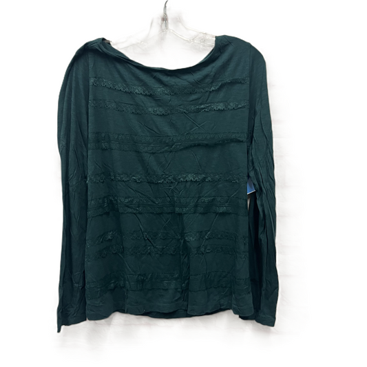 Top Long Sleeve By Loft In Green, Size: Xl