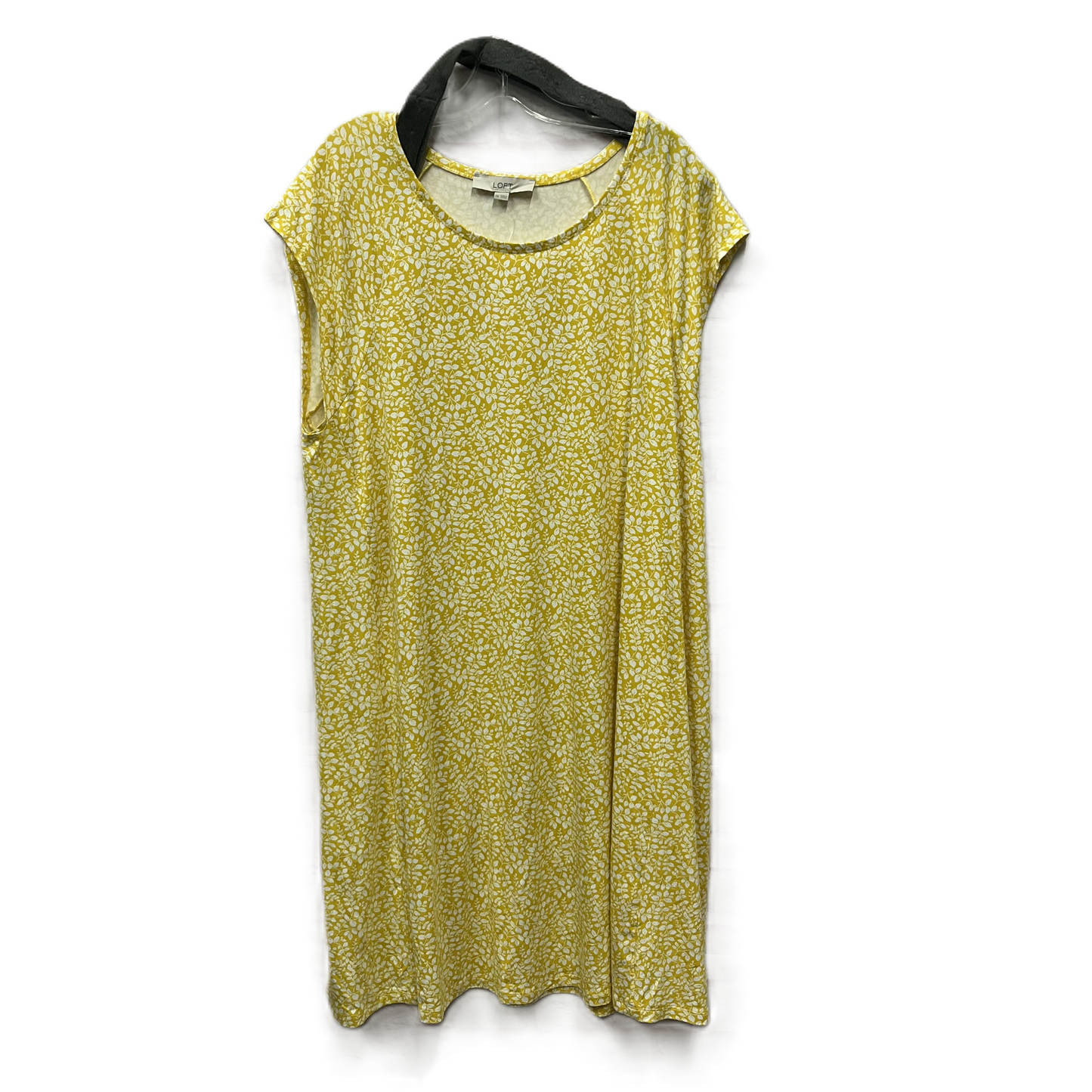 Dress Casual Midi By Loft In Yellow, Size: 1x