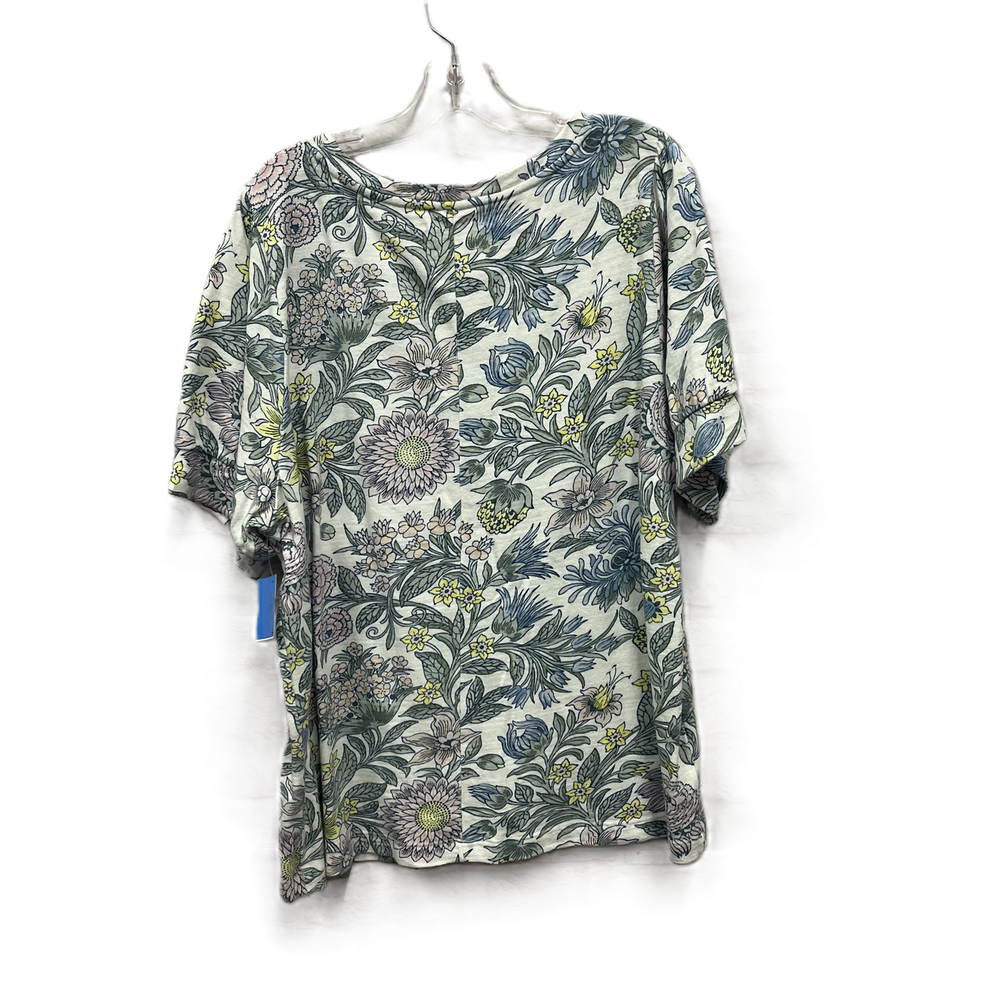 Top Short Sleeve By Loft In Green, Size: 1x