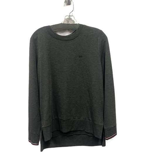 Athletic Top Long Sleeve Crewneck By Tommy Hilfiger In Grey, Size: M