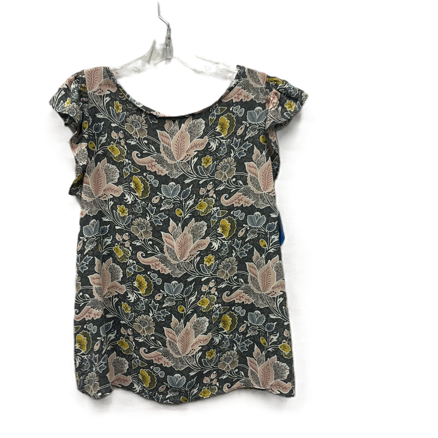 Top Sleeveless By Loft In Grey & Pink, Size: S