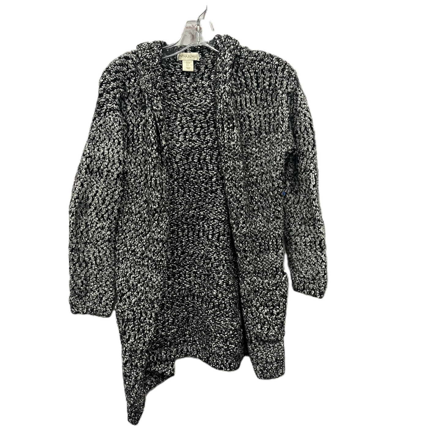 Sweater Cardigan By Cynthia Rowley In Black & White, Size: S