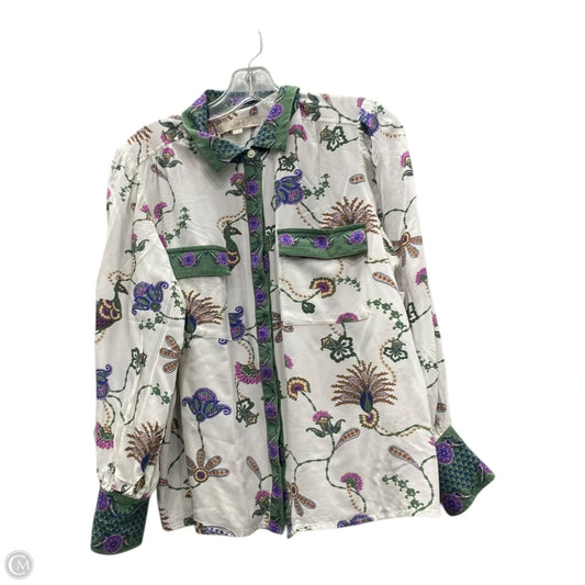 Top Long Sleeve By Loft In White, Size: Lp