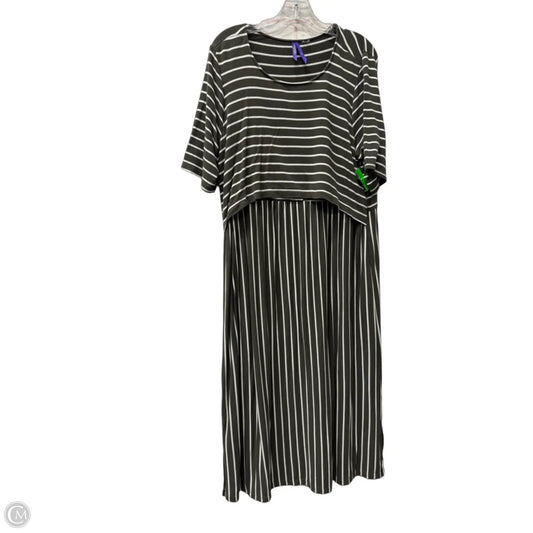Dress Casual Midi By Cme In Green, Size: Xl