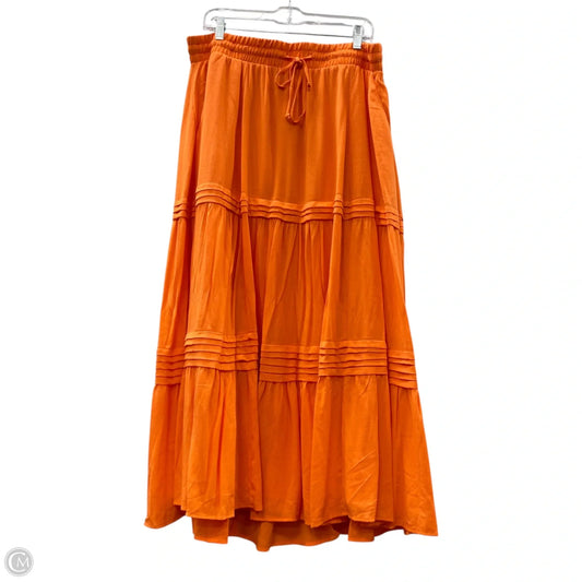Skirt Maxi By Torrid In Orange, Size: 1x