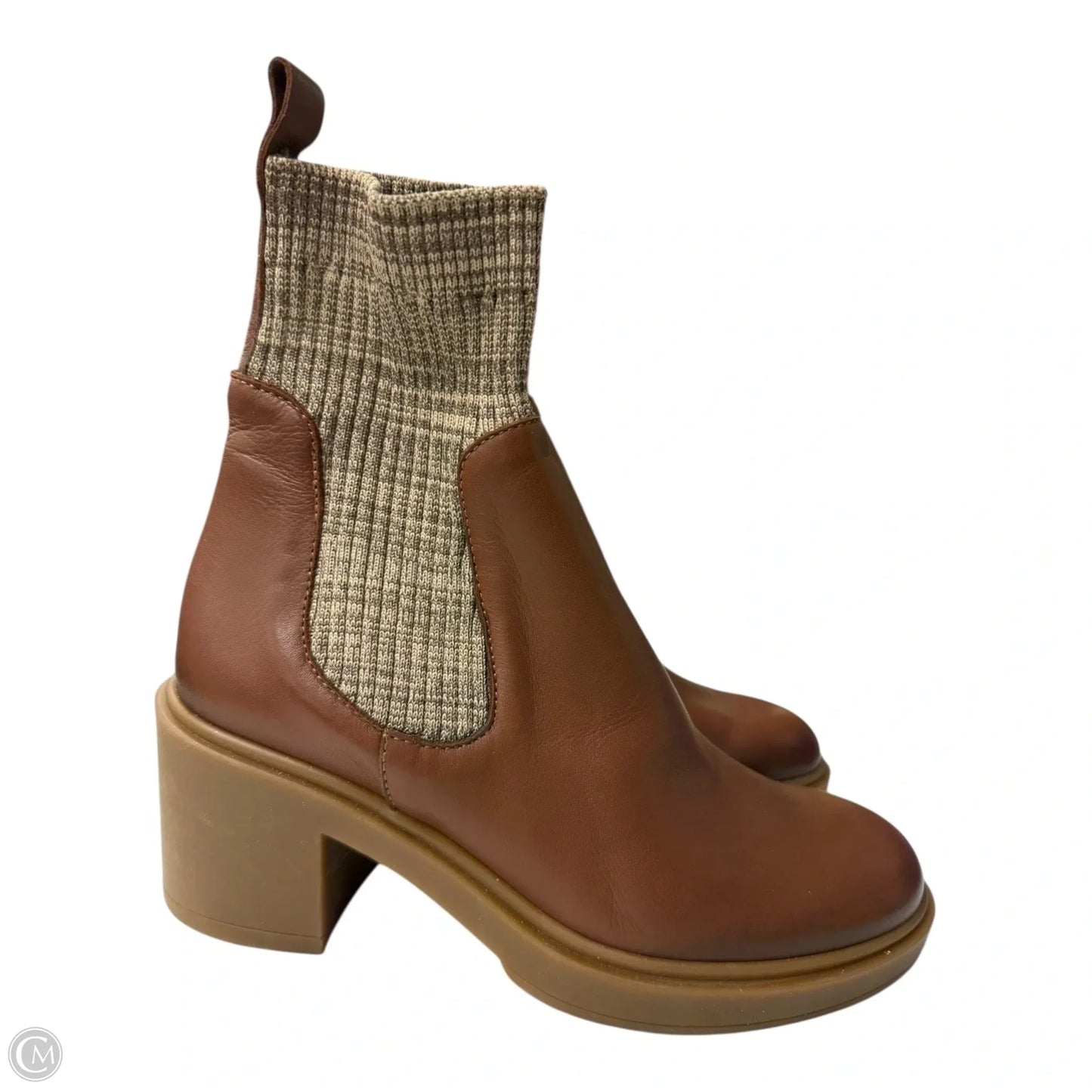 Boots Mid-calf Heels By Sundance In Brown, Size: 7.5