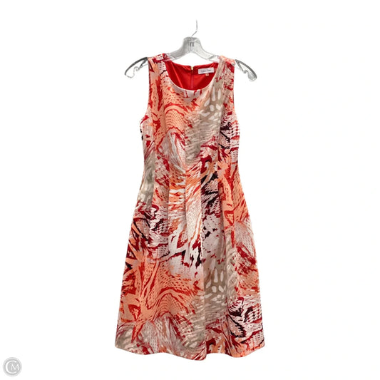 Dress Casual Short By Calvin Klein In Red, Size: S