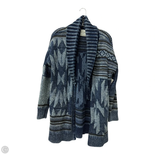 Sweater Cardigan By Lucky Brand In Navy, Size: S