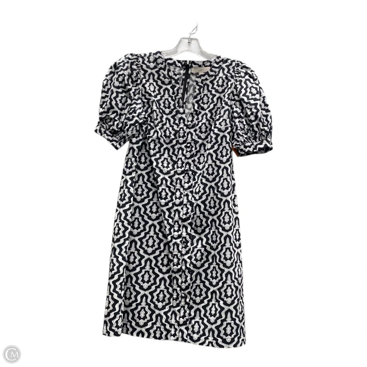 Dress Casual Short By Loft In Black & White, Size: S