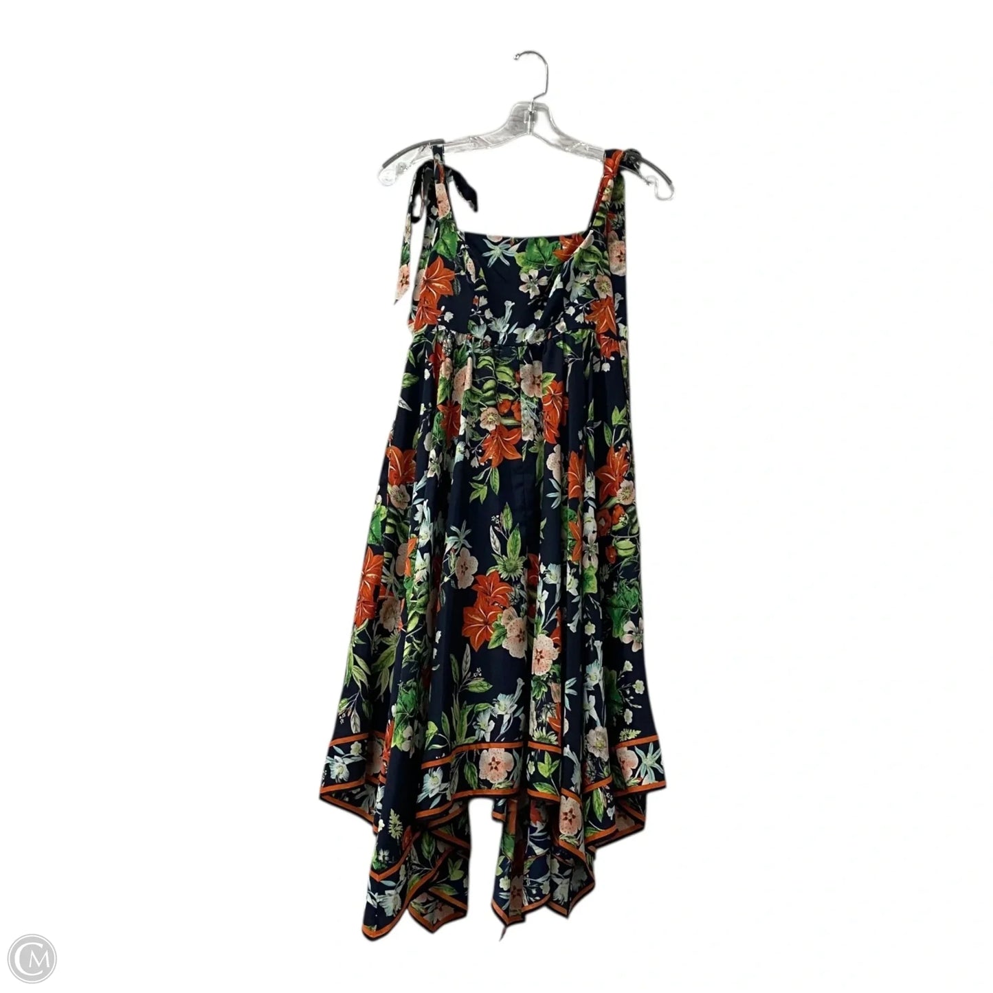 Dress Casual Short By Eliza J In Blue & Orange, Size: Xs