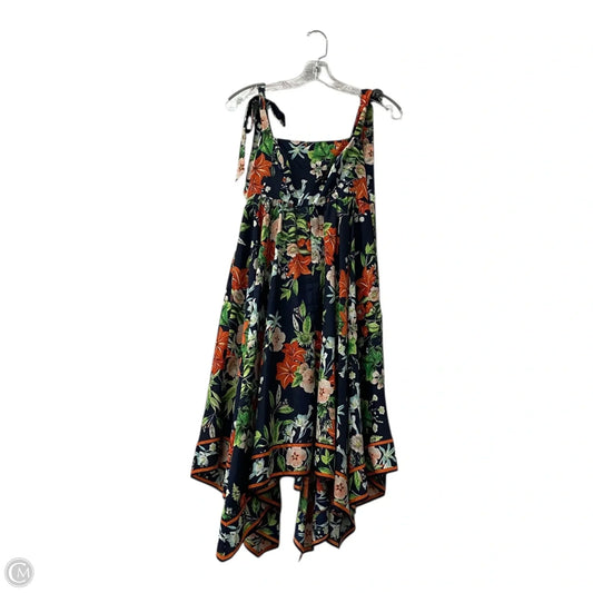 Dress Casual Short By Eliza J In Blue & Orange, Size: Xs