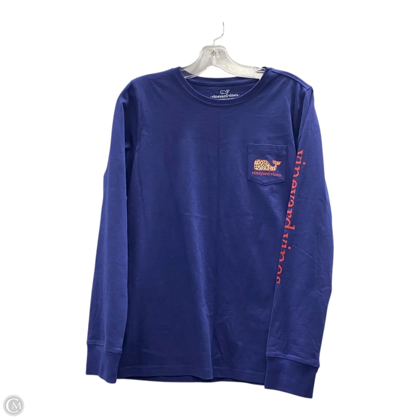 Athletic Top Long Sleeve Crewneck By Vineyard Vines In Blue, Size: M