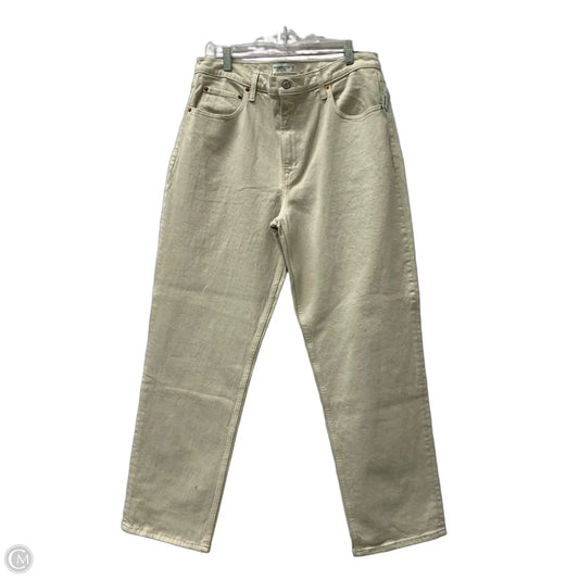 Jeans Wide Leg By Abercrombie And Fitch In Tan, Size: 14