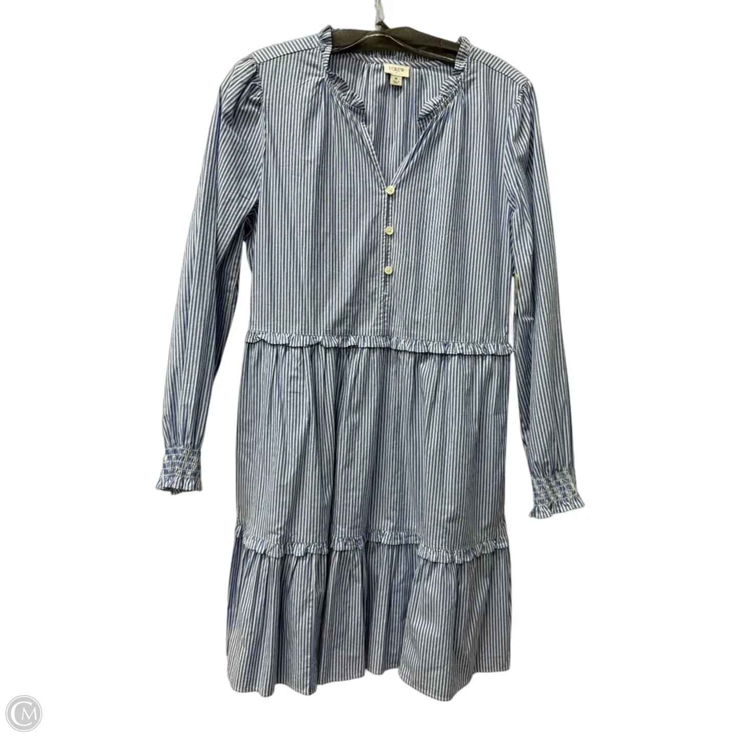 Dress Casual Short By J. Crew In Blue & White, Size: M