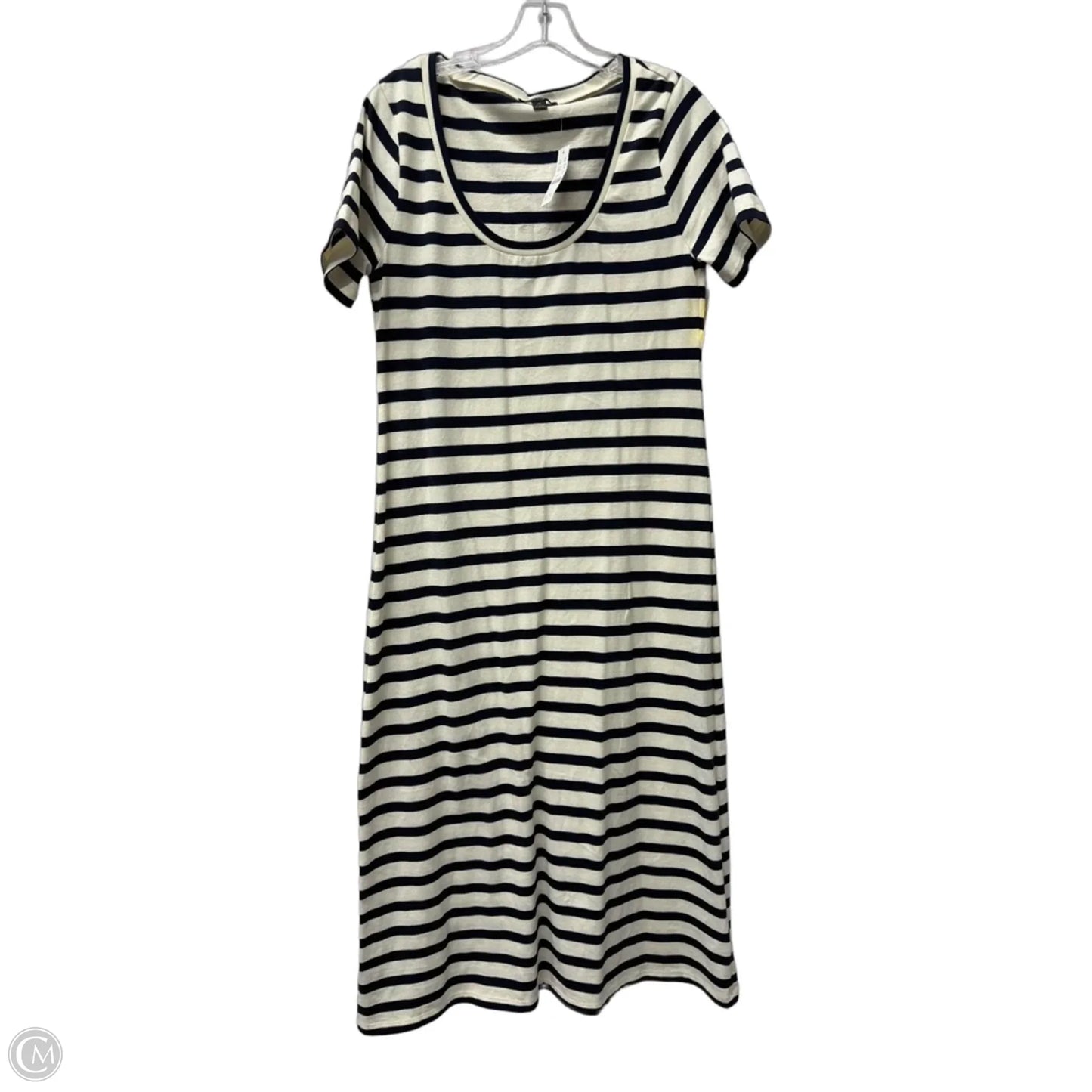 Dress Casual Maxi By J. Crew In Blue & White, Size: M