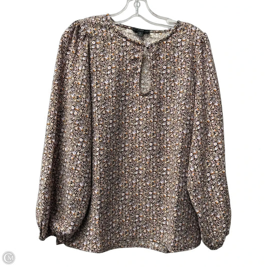 Top Long Sleeve By J. Crew In Purple & Red, Size: M