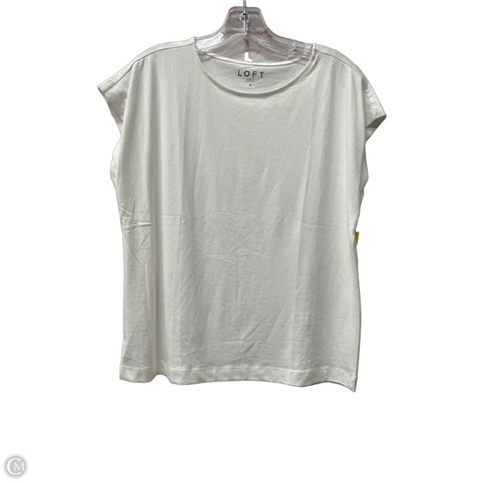 Top Short Sleeve By Clothes Mentor In Ivory, Size: S