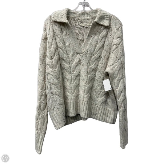 Sweater By Loft In Cream, Size: S