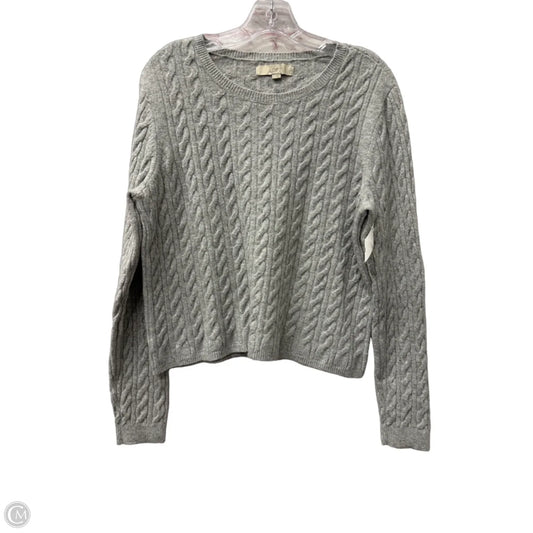 Sweater By Loft In Grey, Size: L