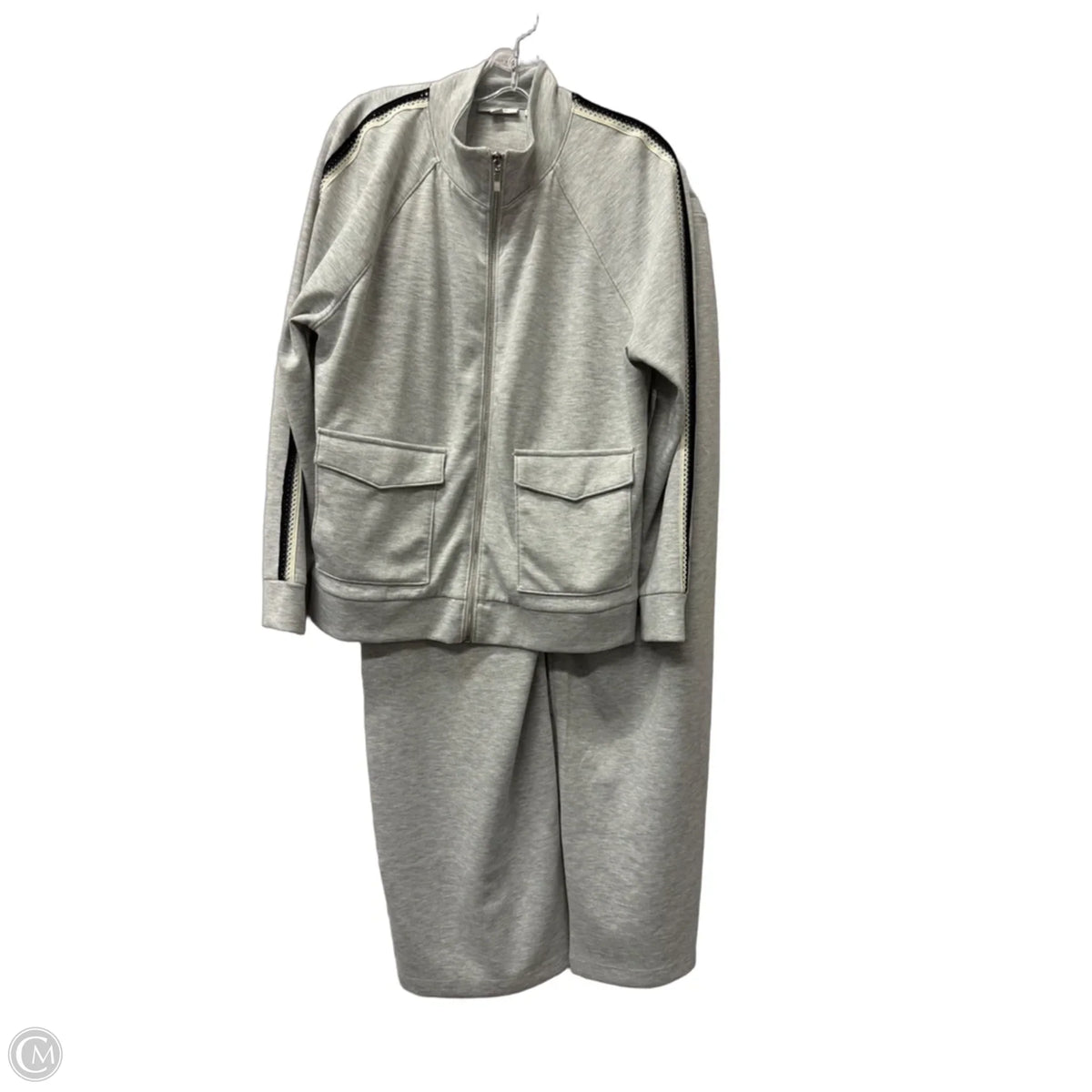 Pants Set 2pc By Chicos In Grey, Size: L