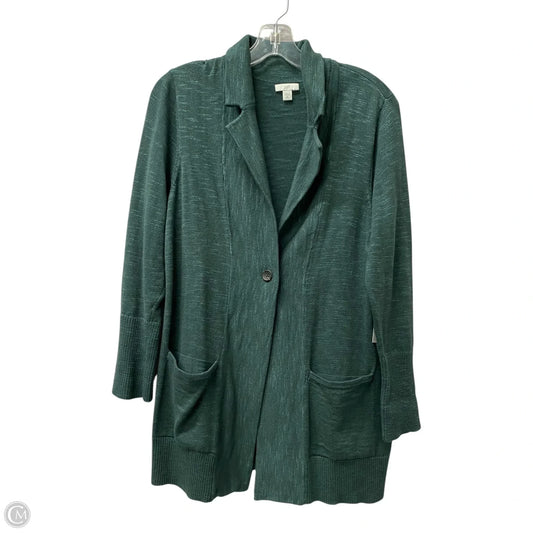 Cardigan By J. Jill In Teal, Size: Mp