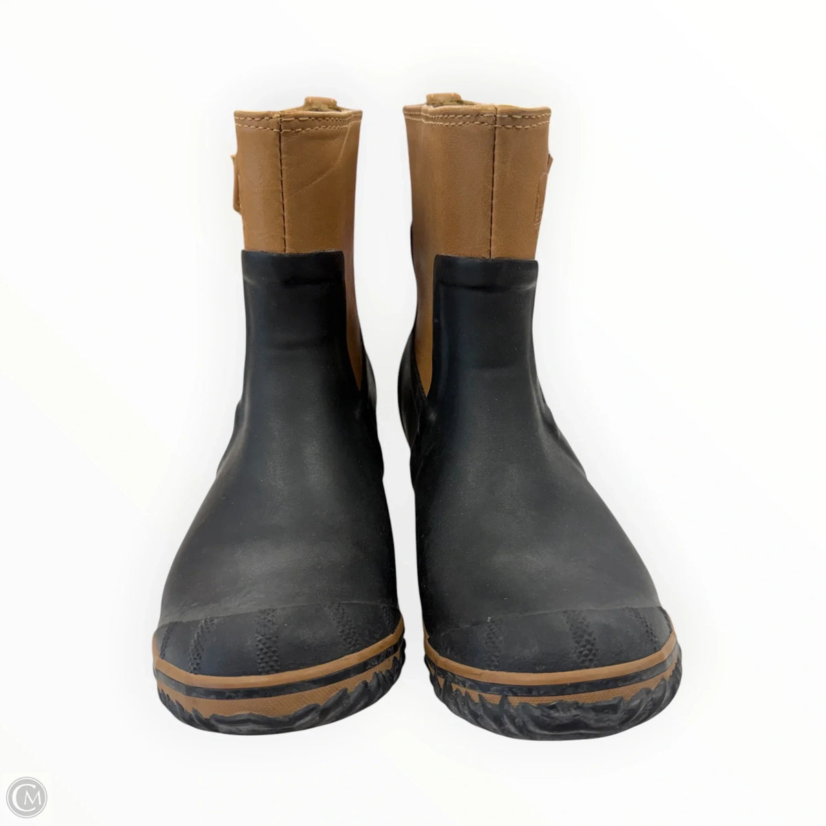 Boots Rain By Sorel In Black & Tan, Size: 6