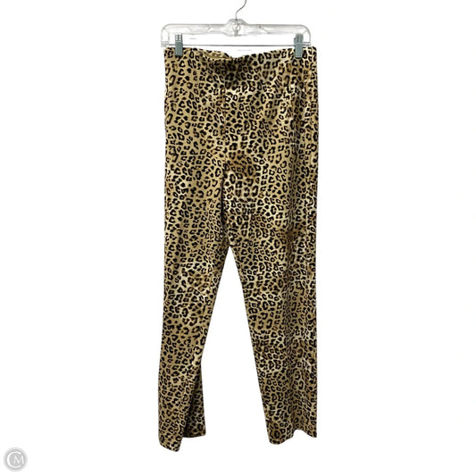 Pants Lounge By Chicos In Leopard Print, Size: L