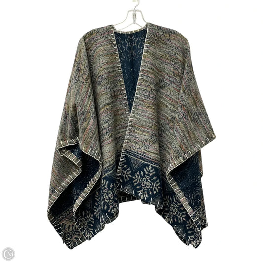 Poncho By Anthropologie In Blue, Size: 0